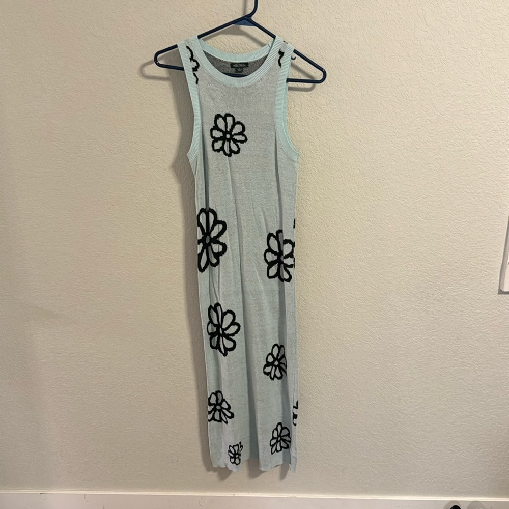 Blue long dress